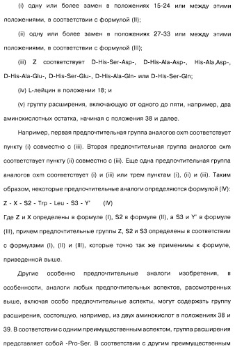 Соединения оксинтомодулина (варианты), фармацевтическая композиция на их основе, способы лечения и профилактики ожирения и сопутствующих заболеваний (варианты) и лекарственное средство (варианты) (патент 2485135)