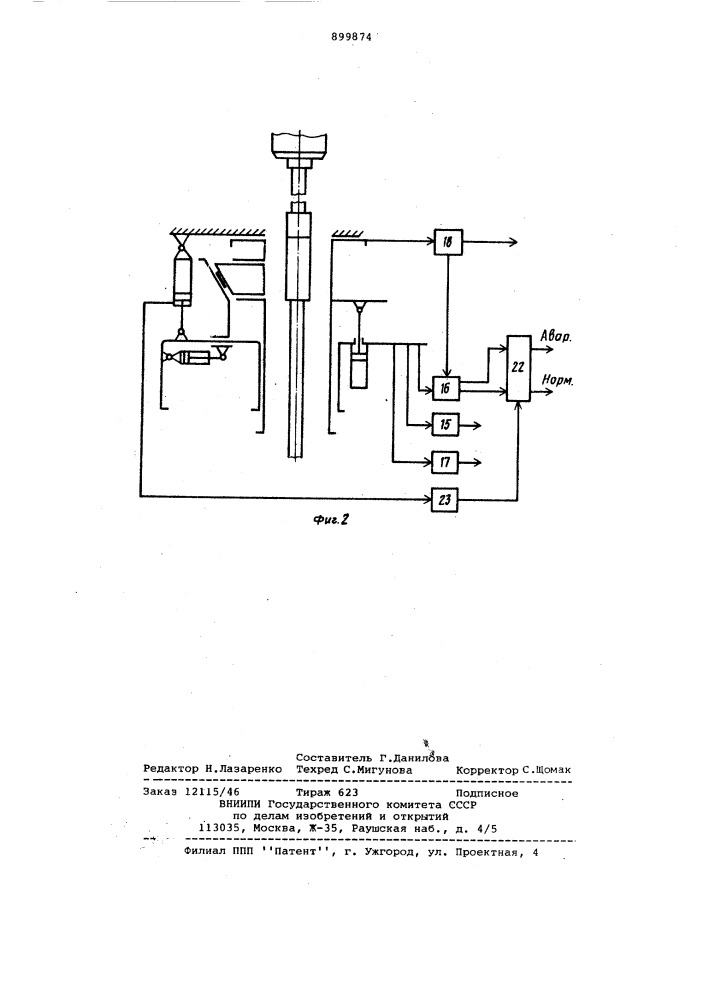 Механизм удержания бурильного инструмента (патент 899874)