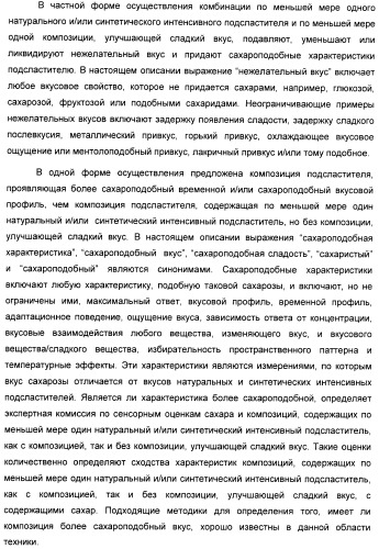 Композиция интенсивного подсластителя с фитостерином и подслащенные ею композиции (патент 2417033)