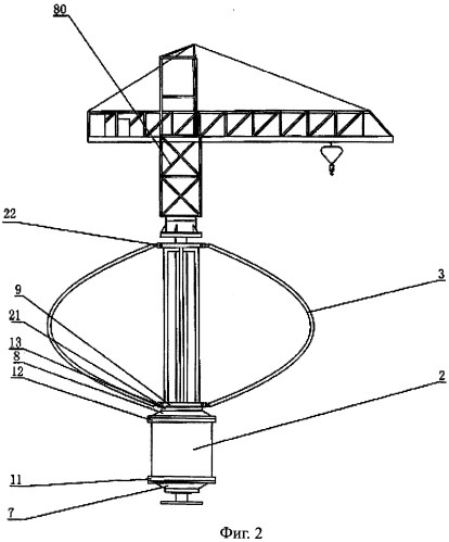 Вертикальный ветровой электрогенератор (патент 2511985)