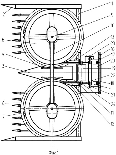 Жатка для уборки грубостебельных культур (патент 2323564)