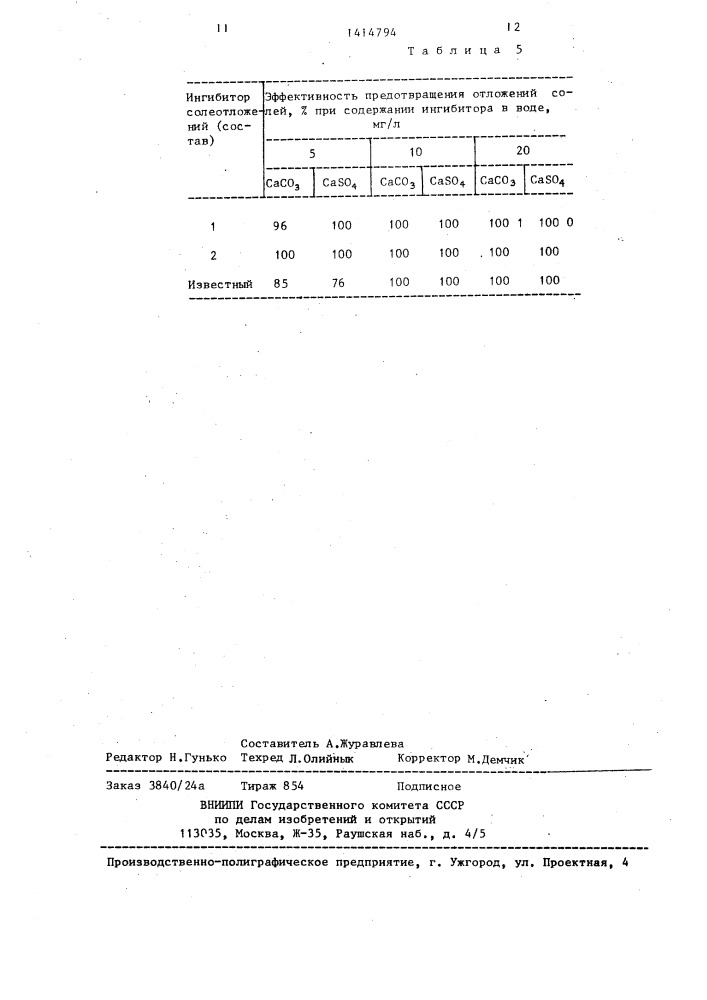 Способ предотвращения отложений солей (патент 1414794)