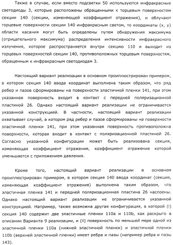 Координатный датчик, электронное устройство, отображающее устройство и светоприемный блок (патент 2491606)