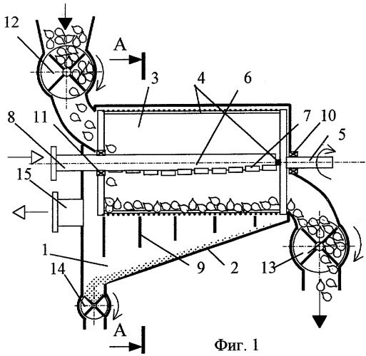 Установка для очистки корнеплодов от кожуры (патент 2281014)
