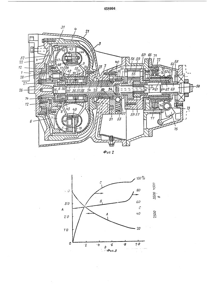 Гидротрансформатор (патент 458994)