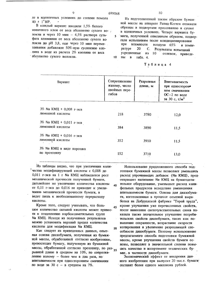 Способ подготовки бумажной массы (патент 699068)
