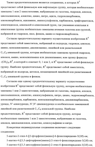 Производные пиридазин-3(2h)-она в качестве ингибиторов фосфодиэстеразы 4 (pde4), способ их получения, фармацевтическая композиция и способ лечения (патент 2326869)