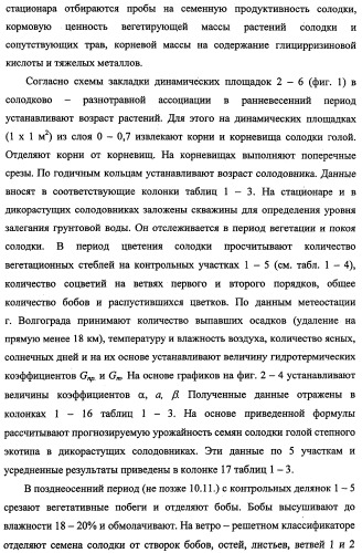Способ прогнозирования семенной продуктивности солодки голой и солодки уральской сухостепного, лиманного и пойменного экотипов (патент 2360403)