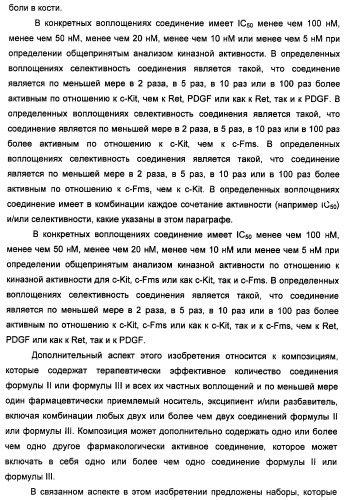 Соединения, модулирующие активность c-fms и/или c-kit, и их применения (патент 2452738)