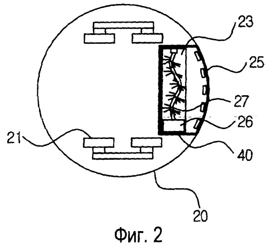 Пылесос-робот, создающий возмущения посредством воздуха (патент 2251958)