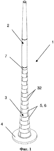 Башня ветроэнергетической установки и способ изготовления башни ветроэнергетической установки (патент 2564422)