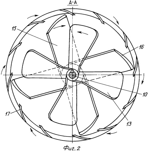 Осевой вентилятор-движитель (патент 2354582)