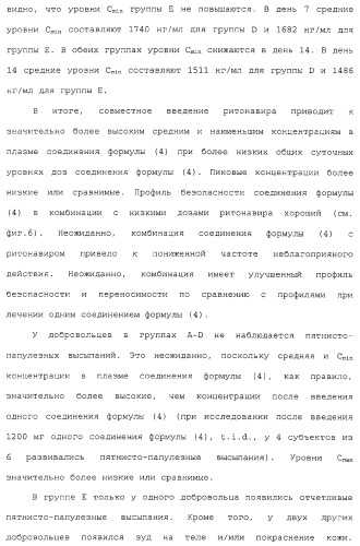 Комбинация ингибиторов цитохром-р450-зависимых протеаз (патент 2329050)