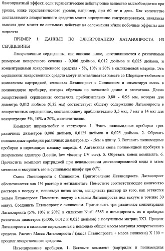 Способы доставки лекарственных средств, структуры и композиции для носослезной системы (патент 2413480)