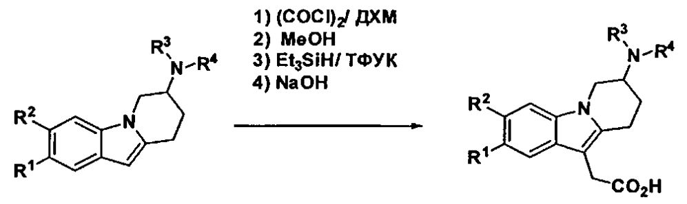 Производные 7-(гетероарил-амино)-6,7,8,9-тетрагидропиридо[1,2-a]индол-уксусной кислоты и их применение в качестве модуляторов рецептора простагландина d2 (патент 2596823)