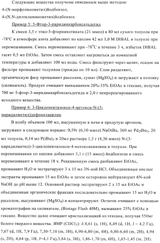 Ингибиторы фосфодиэстеразы 4, включающие n-замещенные аналоги анилина и дифениламина (патент 2368604)