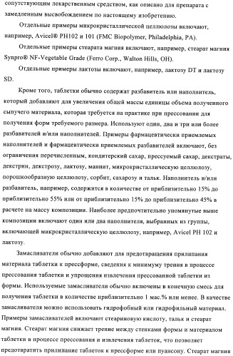 Состав с модифицированным высвобождением, содержащий 1-[(3-гидроксиадамант-1-иламино)ацетил]пирролидин-2(s)-карбонитрил (патент 2423124)