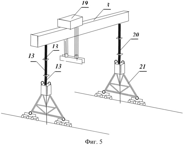 Способ монтажа козлового крана и козловый кран, смонтированный этим способом (патент 2521881)