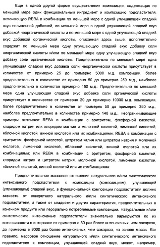 Композиция интенсивного подсластителя с жирной кислотой и подслащенные ею композиции (патент 2417032)