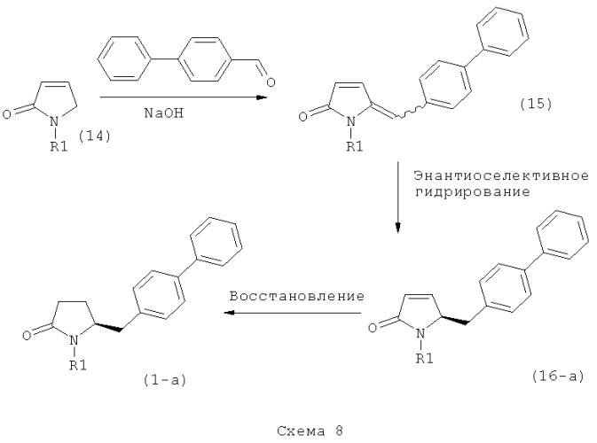 Способ получения 5-бифенил-4-амино-2-метилпентановой кислоты (патент 2530900)