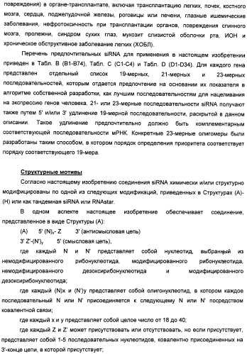 Новые структуры малых интерферирующих рнк (sirna) (патент 2487716)