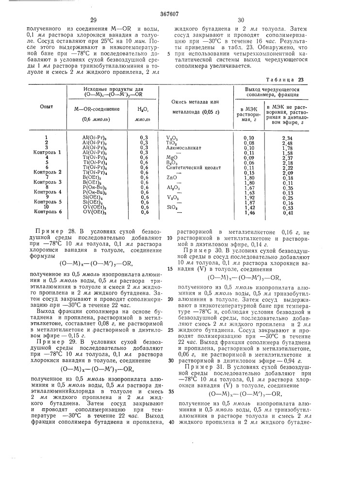 Способ получения карбоцепных чередующихся сополимеров (патент 367607)