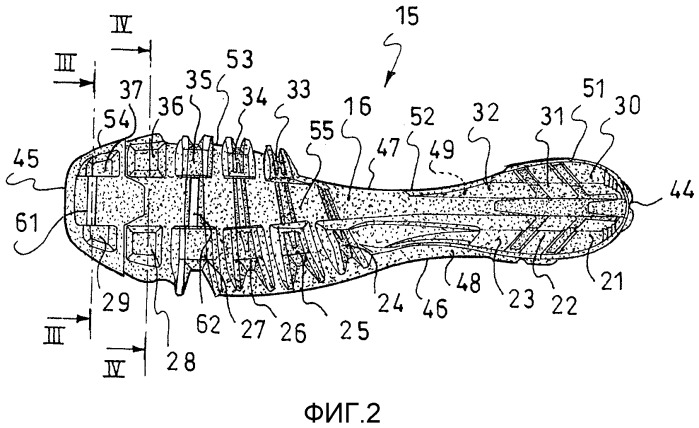 Ботинок с усовершенствованной подошвой (патент 2544133)