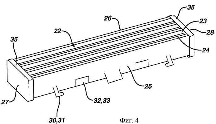 Картридж для бритвы с осью поворота, находящейся спереди (патент 2416510)
