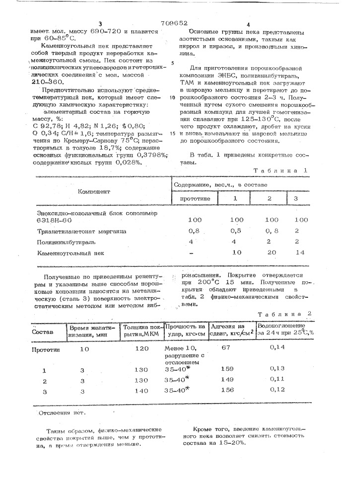 Состав для покрытий (патент 709652)