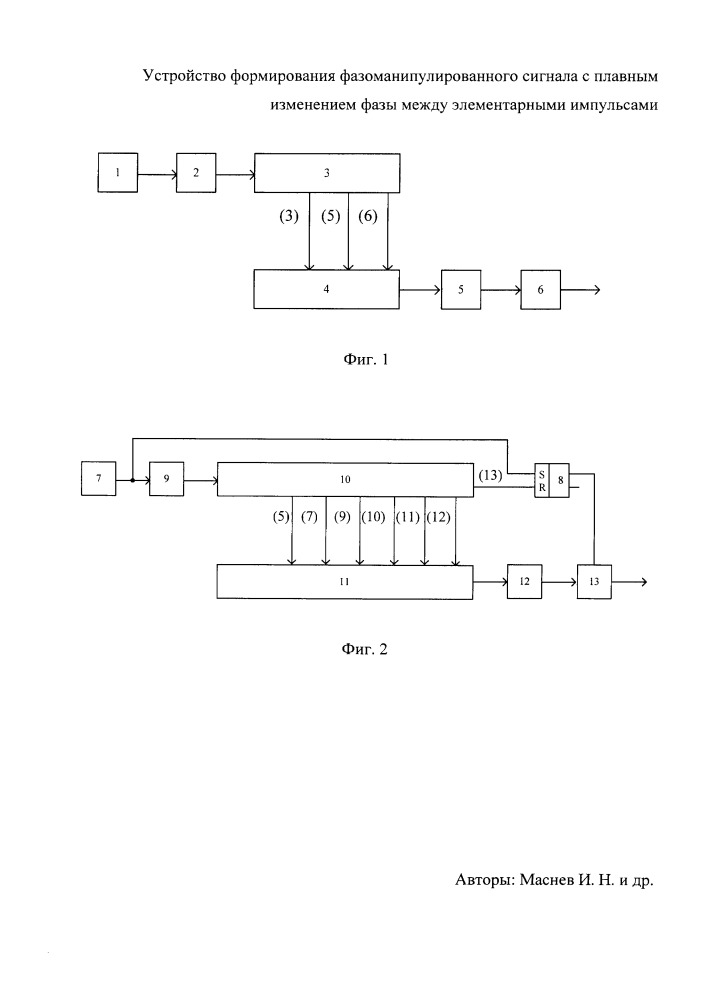 Устройство формирования фазоманипулированного сигнала с плавным изменением фазы между элементарными импульсами (патент 2661908)