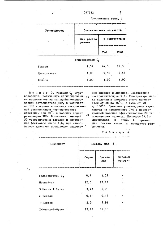 Способ разделения углеводородов разной степени насыщенности (патент 1097582)