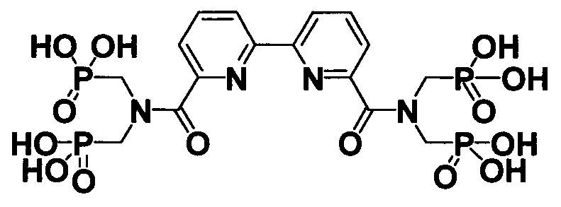 Производные полигетероарил-бис[карбонилнитрилоди(метилен)]тетракис(фосфоновых кислот) и способ их получения (патент 2645670)