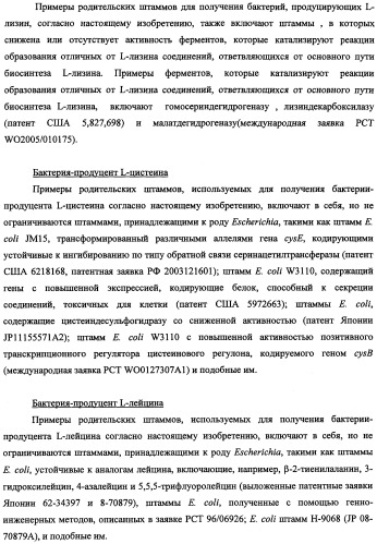 Способ получения l-треонина и l-аргинина с использованием бактерии, принадлежащей к роду escherichia, в которой инактивирован кластер генов yehabcde (патент 2337960)