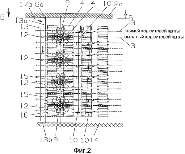 Конвейерная сушилка многоярусного типа, в частности, для плитообразных изделий (патент 2359186)