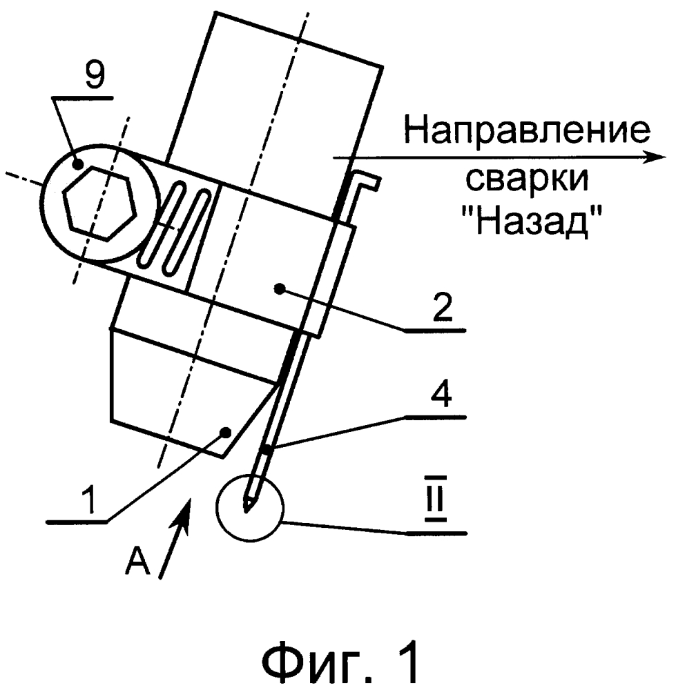 Горелка для электросварки в среде защитных газов (патент 2640103)