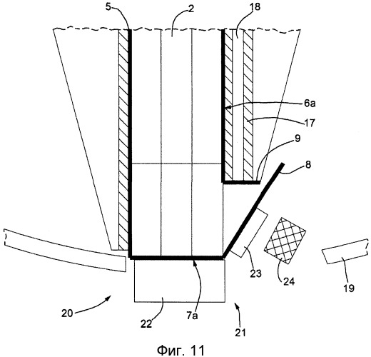 Способ обертывания и узел сгибания листа обертывающего материала вокруг группы сигарет (патент 2528205)