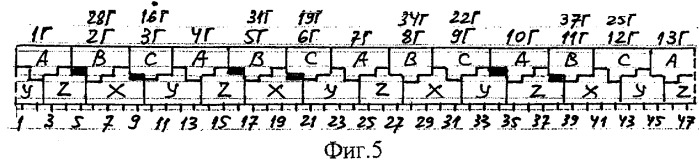 Трехфазная двухслойная электромашинная обмотка в z=141&#183;c пазах при 2p=22&#183;c и 2p=26&#183;c полюсах (патент 2335074)