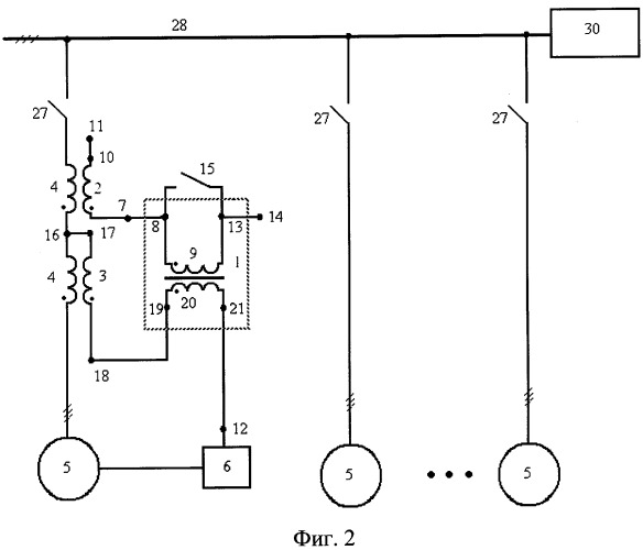 Устройство для равномерного распределения реактивной мощности (патент 2402134)