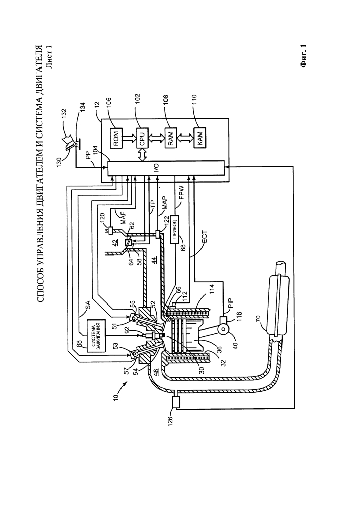 Способ управления двигателем и система двигателя (патент 2614522)