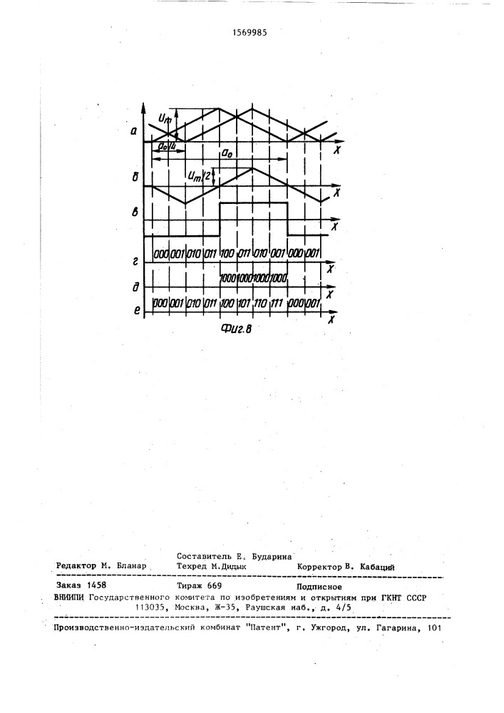 Оптоэлектронный преобразователь перемещения в код (патент 1569985)