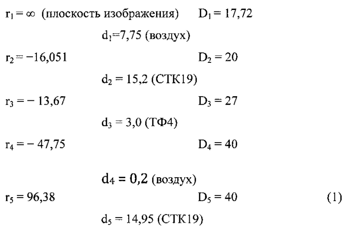 Окуляр с вынесенным зрачком (патент 2585892)