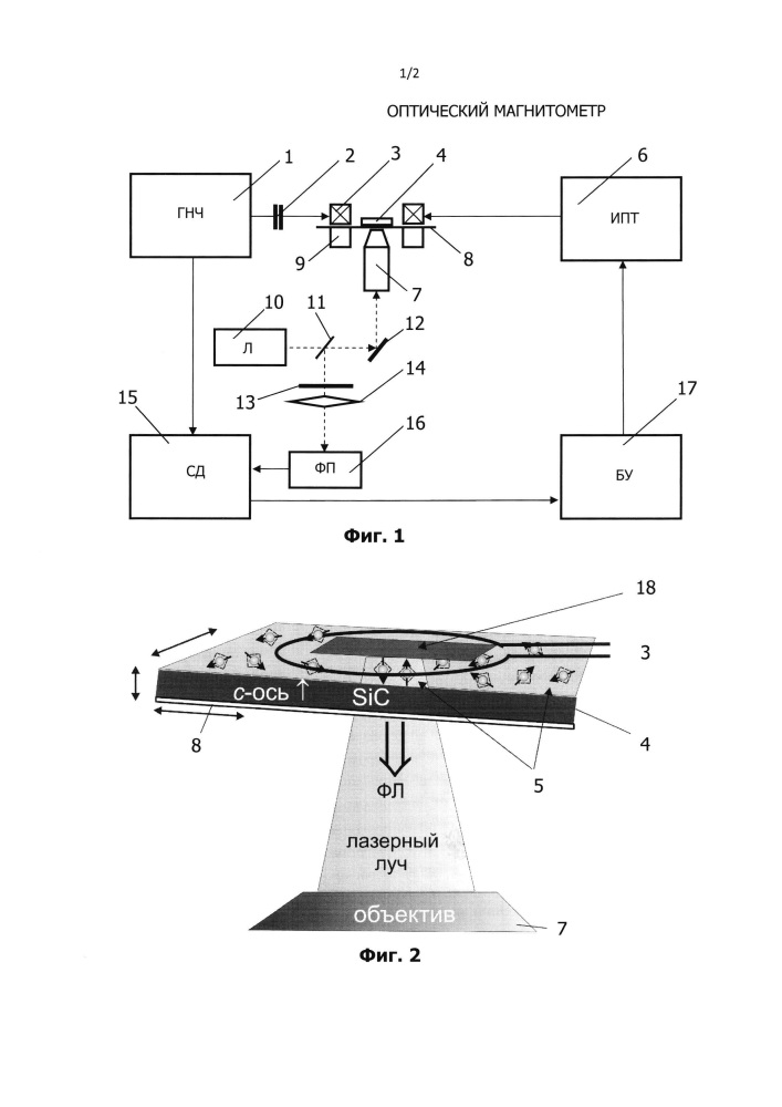 Оптический магнитометр (патент 2607840)