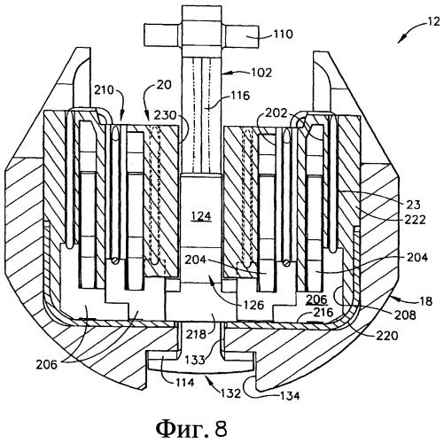 Шарнирно-поворотный хирургический сшивающий аппарат, содержащий составной прошивной/отрезной механизм с е-образной поперечиной (патент 2457799)