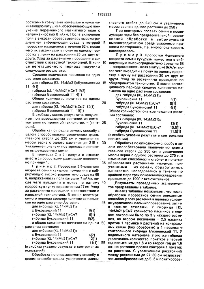 Способ селекции кукурузы (патент 1759333)