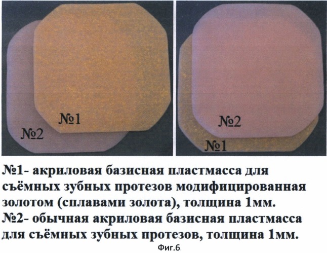 Способ модификации базисных материалов из акриловых пластмасс или силиконов для съемных зубных протезов, обтураторов и компонентов челюстно-лицевых протезов золотом и золотыми сплавами (патент 2510251)
