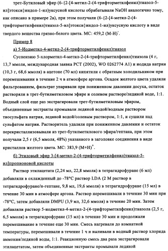 Тиазолзамещенные индолилпроизводные и их применение в качестве модуляторов ppar (патент 2344135)