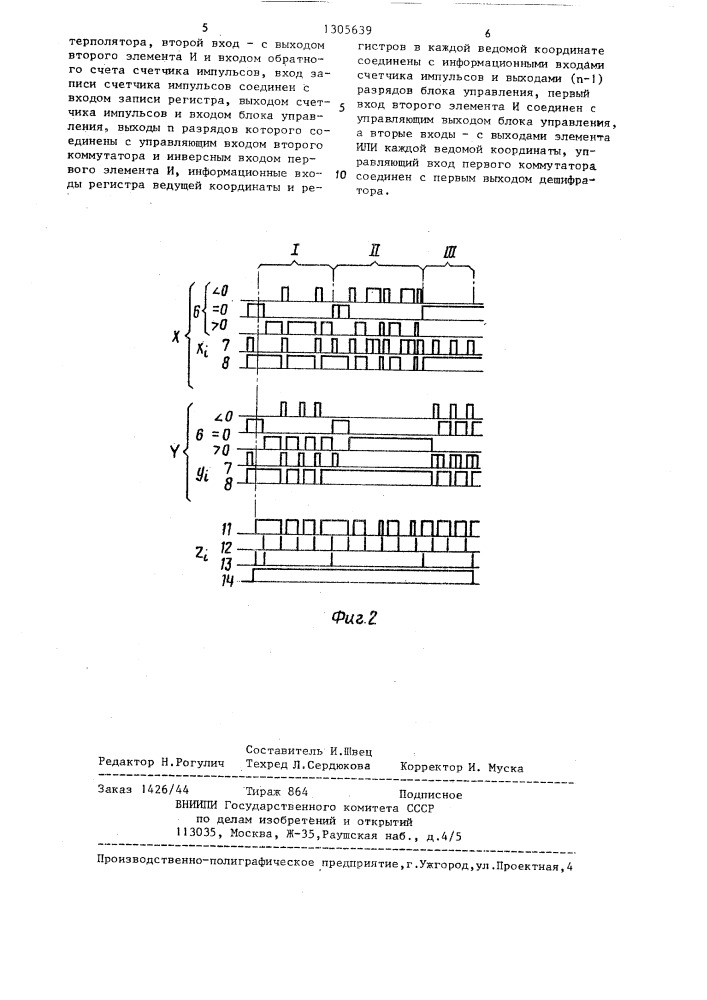 Функциональный интерполятор (патент 1305639)