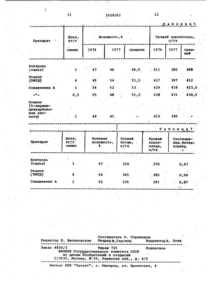 Регулятор роста растений (патент 1028302)