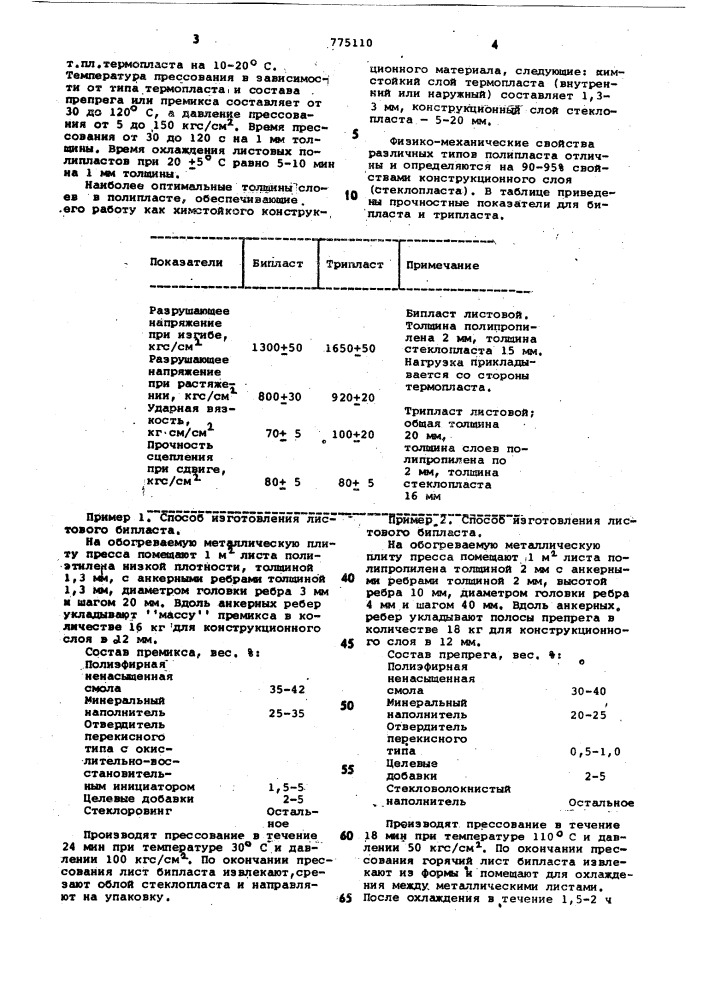 Способ изготовления стеклопластика (патент 775110)