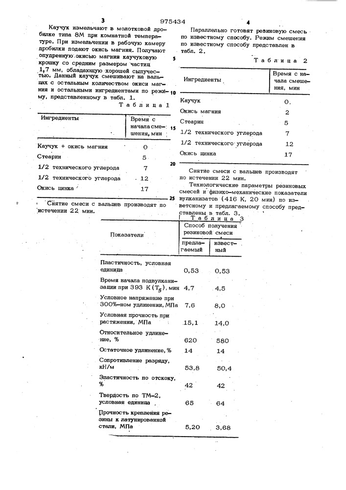 Способ получения резиновой смеси на основе хлоропренового каучука (патент 975434)